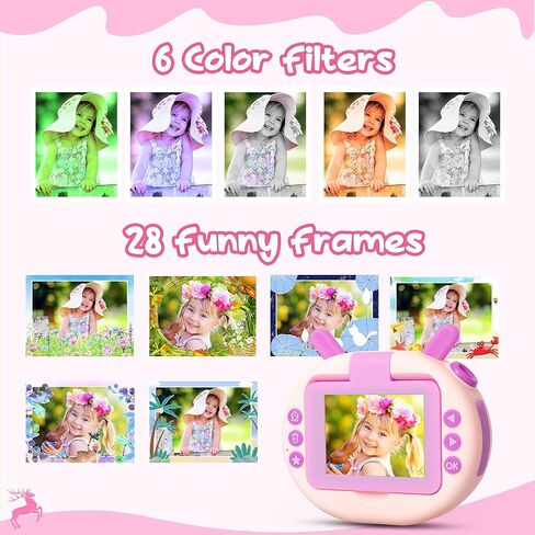 ألعاب كاميرا سيلفي للأطفال من eWonLife شاشة قلاب 180 درجة للأعمار من 3 إلى 12 عامًا للأطفال الصغار، كاميرا فيديو رقمية للأطفال بدقة 1080 بكسل، هدايا عيد الميلاد للأولاد والبنات، بطاقة 32 جيجابايت، قارئ بطاقات، حامل ثلاثي القوائم (أخضر) in Kuwait