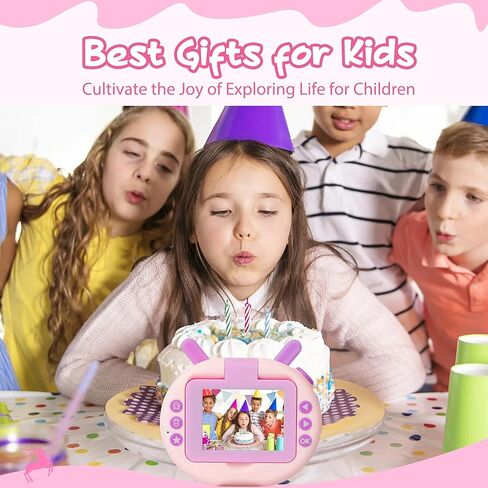 ألعاب كاميرا سيلفي للأطفال من eWonLife شاشة قلاب 180 درجة للأعمار من 3 إلى 12 عامًا للأطفال الصغار، كاميرا فيديو رقمية للأطفال بدقة 1080 بكسل، هدايا عيد الميلاد للأولاد والبنات، بطاقة 32 جيجابايت، قارئ بطاقات، حامل ثلاثي القوائم (أخضر) in Kuwait