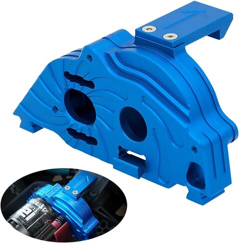 GLOBACT for 1/10 RC Truck Arrma Senton Motor Mount Typhon Granite 4X4 550 VORTEKS Aluminum Transmission Gear Cover Set Upgrade Parts Replace Arrma ARA311029 (Blue) in Saudi Arabia