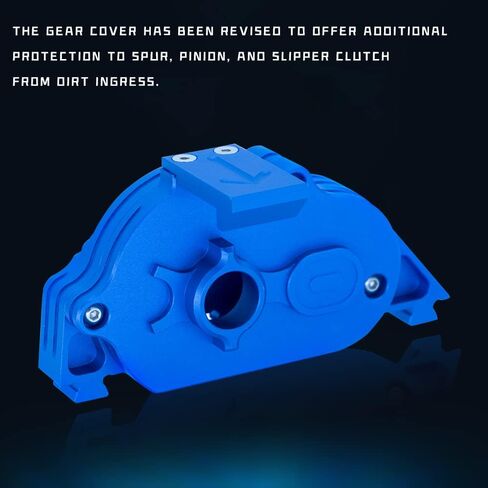 GLOBACT for 1/10 RC Truck Arrma Senton Motor Mount Typhon Granite 4X4 550 VORTEKS Aluminum Transmission Gear Cover Set Upgrade Parts Replace Arrma ARA311029 (Blue) in Saudi Arabia