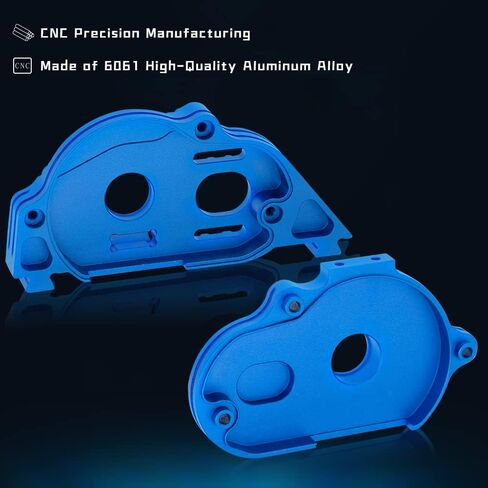 GLOBACT for 1/10 RC Truck Arrma Senton Motor Mount Typhon Granite 4X4 550 VORTEKS Aluminum Transmission Gear Cover Set Upgrade Parts Replace Arrma ARA311029 (Blue) in Saudi Arabia