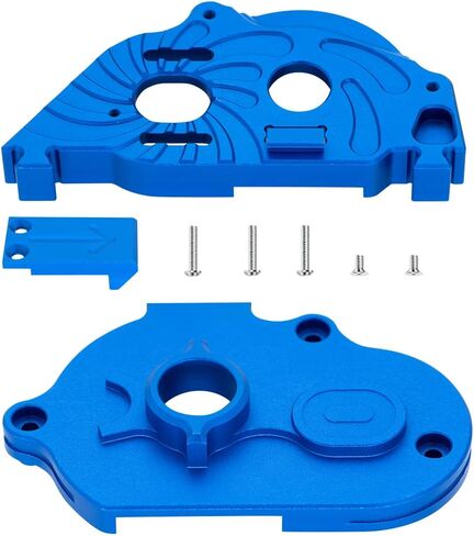 GLOBACT for 1/10 RC Truck Arrma Senton Motor Mount Typhon Granite 4X4 550 VORTEKS Aluminum Transmission Gear Cover Set Upgrade Parts Replace Arrma ARA311029 (Blue) in Saudi Arabia