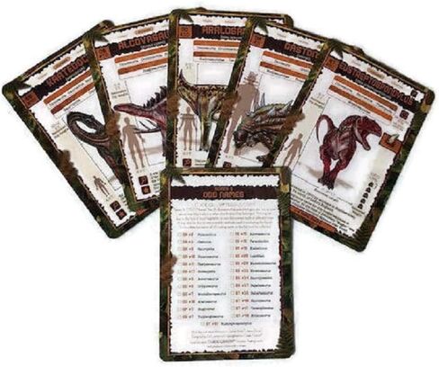 CLADE-GRAVIM Dinosaur Trading Cards - Series 9 Multi Pack for Boys, Girls, and Adults Bundle - Educational Dino Cards - The ODD Names (Three 5 Packs ) in Kuwait