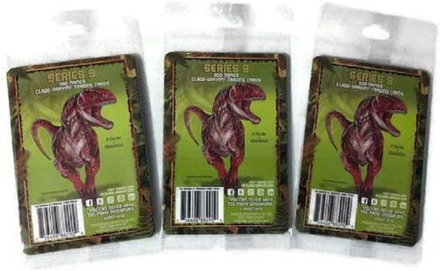 CLADE-GRAVIM Dinosaur Trading Cards - Series 9 Multi Pack for Boys, Girls, and Adults Bundle - Educational Dino Cards - The ODD Names (Three 5 Packs ) in Kuwait