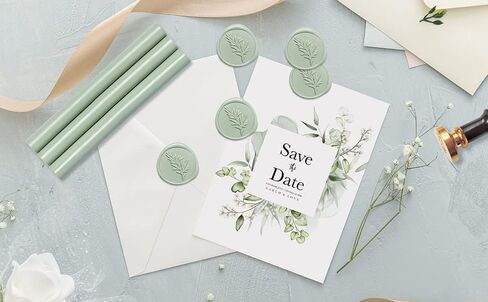 UNIQOOO 180 Pcs Metallic Burgundy Wine Red Box Sealing Wax Beads Nuggets for Wax Seal Stamp, Great for Embellishment of Cards Envelope, Wedding Invitation, Wine Package, Gift Idea in Kuwait