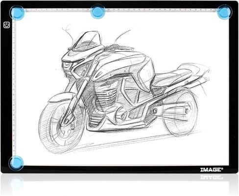 صندوق إضاءة A3، لوحة إضاءة LED مغناطيسية لتتبع الأعمال الفنية، لوحة إضاءة LED رفيعة للغاية تعمل بمنفذ USB وقابلة للتعتيم للرسم الماسي ولوحة الوشم المتحركة والرسم والتصميم وعرض الأشعة السينية بالاستنسل in Kuwait