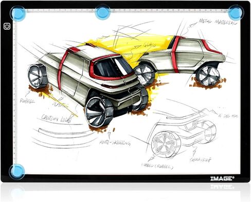 صندوق إضاءة A3، لوحة إضاءة LED مغناطيسية لتتبع الأعمال الفنية، لوحة إضاءة LED رفيعة للغاية تعمل بمنفذ USB وقابلة للتعتيم للرسم الماسي ولوحة الوشم المتحركة والرسم والتصميم وعرض الأشعة السينية بالاستنسل in Kuwait