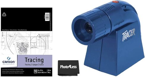 جهاز عرض Artograph LED Tracer Art لنقل الصور | ورق كانسون للتتبع 9X12 25 رطل 50 ورقة in Kuwait