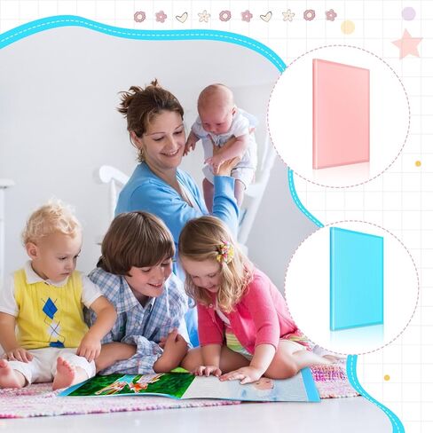 Jetec 60 صفحة 2 قطعة A2 كتاب تخزين اللوحة الماسية تخزين الفن الماسي محفظة اللوحة الماسية 60 مشاهدة 17.8 × 24.2 بوصة حافظة مجلد فنية مع واقي الأكمام، أزرق، وردي in Kuwait