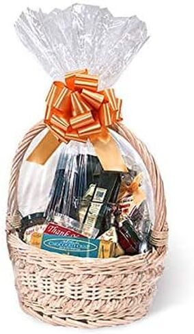 A1 Bakery Supplies 10 Pack BOPP Clear Cello Cellophane Bags Gift Basket Package Flat Gift Bags BOPP Bags (Flat, 9 x 20) in Saudi Arabia