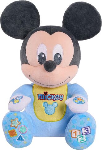 Disney Baby Musical Discovery Plush Mickey Mouse, Officially Licensed Kids Toys for Ages 06 Month by Just Play in Kuwait