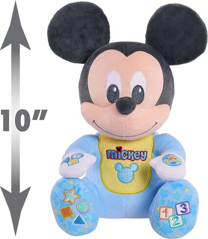 Disney Baby Musical Discovery Plush Mickey Mouse, Officially Licensed Kids Toys for Ages 06 Month by Just Play in Kuwait