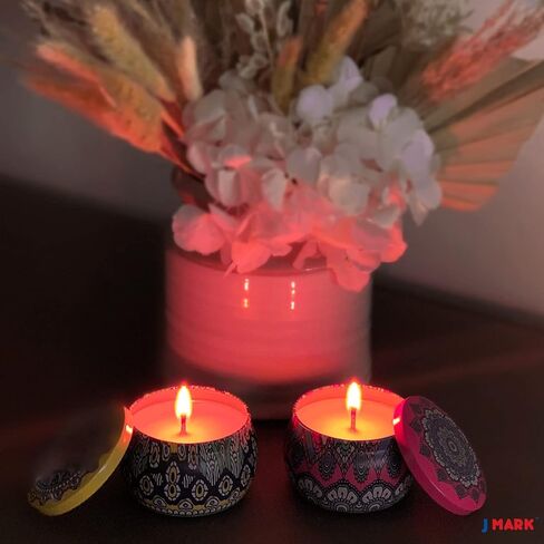 طقم صنع الشموع للبالغين - 22 قطعة، جميعها تتضمن علبتين لشمعة مزخرفين، وشمع صويا وصبغات، و1 زيوت عطرية، و5 فتيل قطنية، ووعاء إذابة، وحامل فتيل، وصباغتين اللونيتين - فن وحرف يدوية in Kuwait