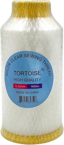 Tortoise 7,700 Yards Nylon Clear Thread Invisible Thread for Quilting Clear Serger Thread,String Beads,Trademark Tags 0.12mm in Kuwait