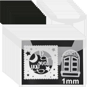 20 PCS 9.4 x 7 Inch Large Die Cut Storage Envelopes with 0.7 mm Thick Magnetic Sheets for Die Storage, Clear Die Storage Pockets and Magnet in Kuwait