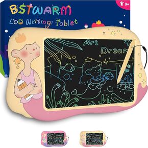 ألعاب حورية البحر للفتيات - لوحة رسم LCD للكتابة للأطفال، لوحة رسم للأطفال الصغار مقاس 10 بوصة، ألعاب الأميرة التعليمية والتعلم، هدايا عيد الميلاد للفتيات بعمر 3 4 5 6 7 سنوات - أصفر in Kuwait