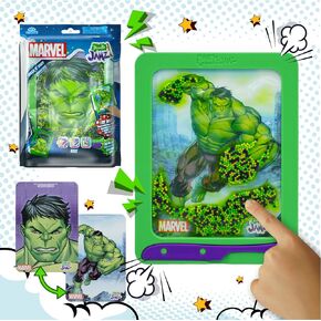 DoodleJamz Marvel JellyPics - وسادات رسم حسية مملوءة بالخرز الإسفنجي غير السام والجل - تتضمن قلمًا وبطاقة داعمة رموز تعبيرية قابلة للإزالة على الوجهين (Spider-Man، السلسلة 1)