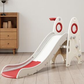 Toddler Slide Indoor Outdoor for Kids, 3 in 1 Foldable Kids Slide Easy Set Up Playset,Baby Slide,Indoor Toddler Slide， Freestanding Baby Slide with Extra Long Slipping Slope for Kid Age 2-7 (Gray) in Saudi Arabia