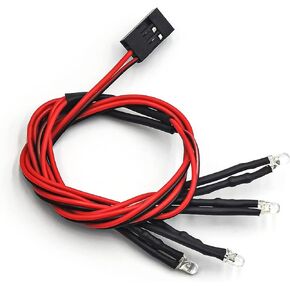 ARFIOWWY 1 Set الجبهة والخلفية الأضواء ضوء مجموعة LED المصباح الخلفي ل 1/18 TRX TRX4-M RC قطع غيار السيارات in Kuwait