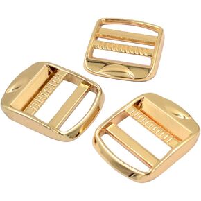 DGOL 10 قطع 1 بوصة معدنية من سبائك الزنك سلم قفل منزلق قابل للتعديل حزام تحرير أبازيم in Kuwait