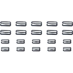 سوكا 20 قطعة من خطافات حمالة الصدر البديلة المعدنية السوداء لبدلة السباحة، حزام قابل للتعديل لملابس السباحة والملابس الداخلية واللباس الداخلي وحمالات رفيعة خياطة البيكيني وبدلات الاستحمام in Kuwait