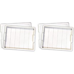 Elizabeth Ward Bead Storage Solutions Plastic Organizer Tray with Clear Snap Shut Lid for Sorting Craft Supplies, Fasteners, Crystals (2 Pack) in Saudi Arabia