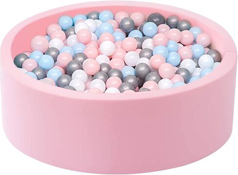 حبل كرة اسفنجية من Adasea مقاس 89.92 سم × 30.02 سم مناسب للاستخدام في الأماكن المغلقة أو الهواء الطلق أو كرة كبيرة كبيرة من الإسفنج والمسبح للأطفال الصغار والأطفال الصغار، الكرات غير متضمنة (وردي) in Kuwait