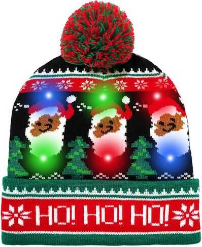 ZLIXING Christmas Hat Gag Gifts White Elephant Gifts Ideas Funny Novelty Cool Stocking Stuffers for Women Men Adults Kids in Kuwait