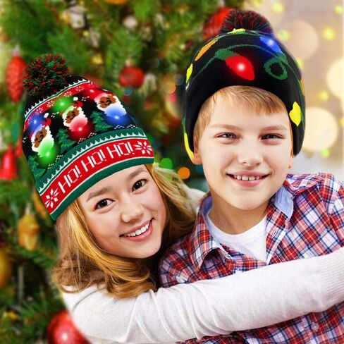 ZLIXING Christmas Hat Gag Gifts White Elephant Gifts Ideas Funny Novelty Cool Stocking Stuffers for Women Men Adults Kids in Kuwait