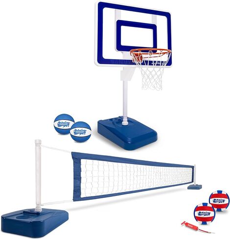 مجموعة ألعاب GoSports Splash Hoop ELITE 2 في 1 لكرة السلة والكرة الطائرة in Kuwait