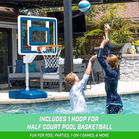 مجموعة ألعاب GoSports Splash Hoop ELITE 2 في 1 لكرة السلة والكرة الطائرة in Kuwait