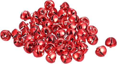 uxcell Jingle Bells, 3/8" 80pcs Carbon Steel Craft Bells for DIY Christmas, Red in Saudi Arabia