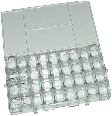 لوحة أحمر الشفاه الفارغة، علبة لوحة رسم حاوية دهانات محكمة الغلق لنصف مقالي الألوان المائية، الأكريليك، الغواش، أحمر الشفاه المودع - صندوق سفر (12 بئرًا) in Kuwait