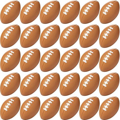 50 Pieces Football Stress Ball, Mini Foam Sports Ball, Foam Sports Ball for School Carnival Reward, Party Bag Gift Fillers in Saudi Arabia