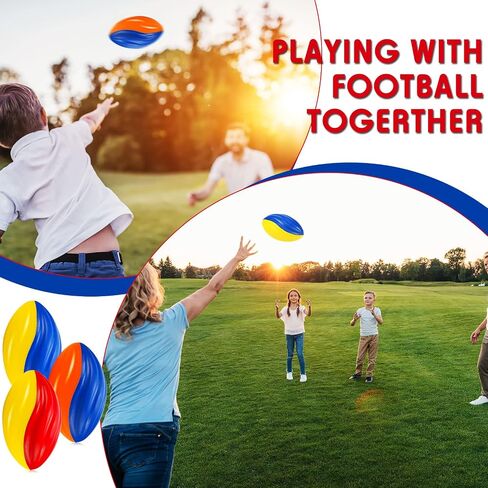 Lewtemi 8 Pieces Mini Footballs for Kids Soft Foam Footballs Spiral Football Kids Football Mini Toy Football Spiral Foam Sports Birthday Football for Indoor and Outdoor Play, Party Favors for Kids in Saudi Arabia