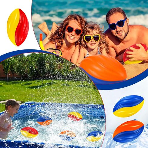 Lewtemi 8 Pieces Mini Footballs for Kids Soft Foam Footballs Spiral Football Kids Football Mini Toy Football Spiral Foam Sports Birthday Football for Indoor and Outdoor Play, Party Favors for Kids in Saudi Arabia