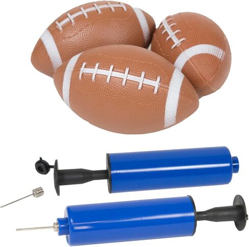 امبير في بيريكس لعبة كرة القدم الرياضية القابلة للنفخ مع 3 كرات قدم صغيرة متضمنة | لعبة هدف رمي مزدوجة الجوانب بطول 5 قدم - لاعب كرة قدم على جانب واحد واطار يحمل التميمة في الخلف in Kuwait