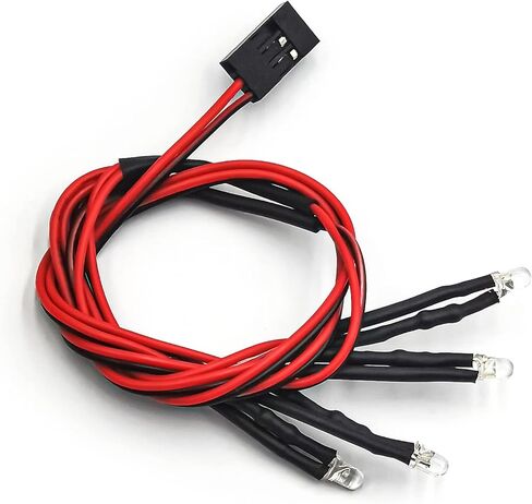 ARFIOWWY 1 Set الجبهة والخلفية الأضواء ضوء مجموعة LED المصباح الخلفي ل 1/18 TRX TRX4-M RC قطع غيار السيارات in Kuwait