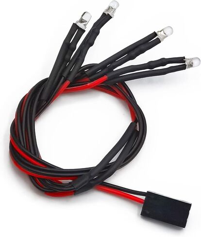 ARFIOWWY 1 Set الجبهة والخلفية الأضواء ضوء مجموعة LED المصباح الخلفي ل 1/18 TRX TRX4-M RC قطع غيار السيارات in Kuwait