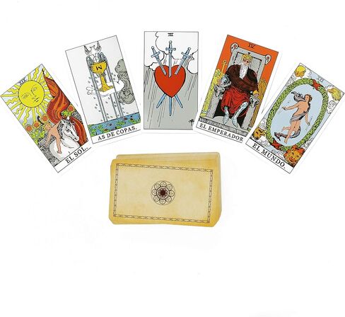 Cartas De Tarot Originales, Cartas Del Tarot En Espanol, Cartas Del Tarot De Las Brujas Con Guia para Principiantes, Alternativa A La Baraja De Tarot Rider Waite in Kuwait