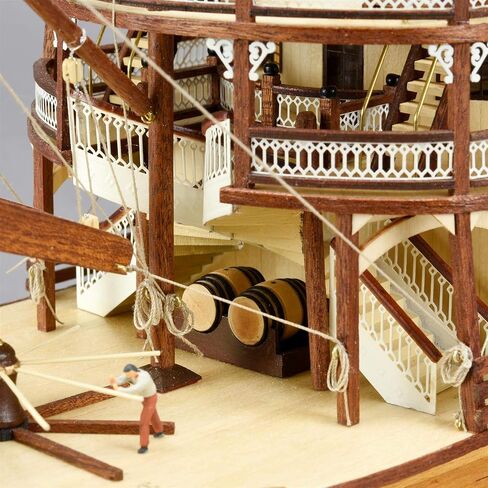 Artesanía Latina - طقم سفينة نموذج خشبي - باخرة مجداف King of The Mississippi - موديل 20515، مقياس 1:80 - نماذج مصغرة للتجميع - المستوى المتوسط in Kuwait