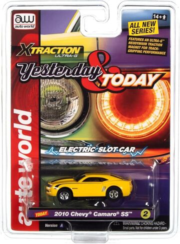 Auto World Xtraction 2010 Chevrolet Camaro (Yellow) HO Scale Slot Car in Saudi Arabia