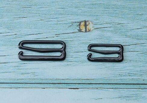 سوكا 20 قطعة من خطافات حمالة الصدر البديلة المعدنية السوداء لبدلة السباحة، حزام قابل للتعديل لملابس السباحة والملابس الداخلية واللباس الداخلي وحمالات رفيعة خياطة البيكيني وبدلات الاستحمام in Kuwait