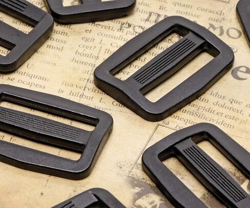 Shapenty 50PCS Black Plastic Tri-Glide Slides Button Bulk Adjustable Webbing Triglides Slider Buckle for Belt Backpack and Bags (Black, 1 Inch) in Saudi Arabia