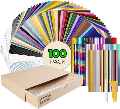 Holographic Sparkle Vinyl, 20 Pack 12" x 10" Removable Vinyl Sheets, Holographic Opal Vinyl Bundle with 2 Transfer Tapes, Holographic Adhesive Vinyl for Decor Stickers, Party Decoration in Kuwait