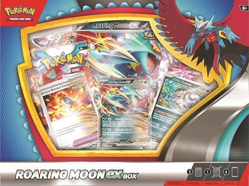 Pokémon TCG: Roaring Moon or Iron Valiant ex Box (One at Random) in Saudi Arabia