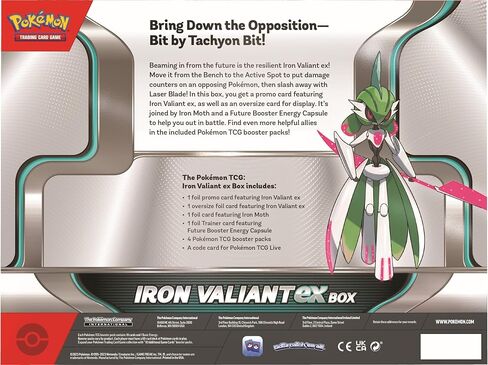 Pokémon TCG: Roaring Moon or Iron Valiant ex Box (One at Random) in Saudi Arabia