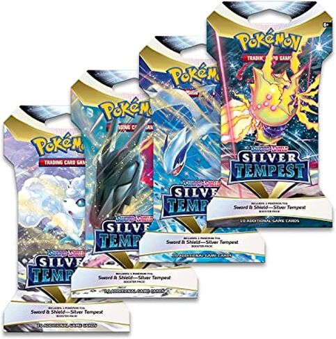 8 Packs Pokemon TCG: Sword & Shield Silver Tempest Booster Pack - 10 Cards in Saudi Arabia
