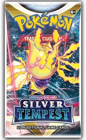 8 Packs Pokemon TCG: Sword & Shield Silver Tempest Booster Pack - 10 Cards in Saudi Arabia