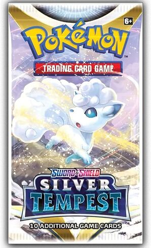 8 Packs Pokemon TCG: Sword & Shield Silver Tempest Booster Pack - 10 Cards in Saudi Arabia